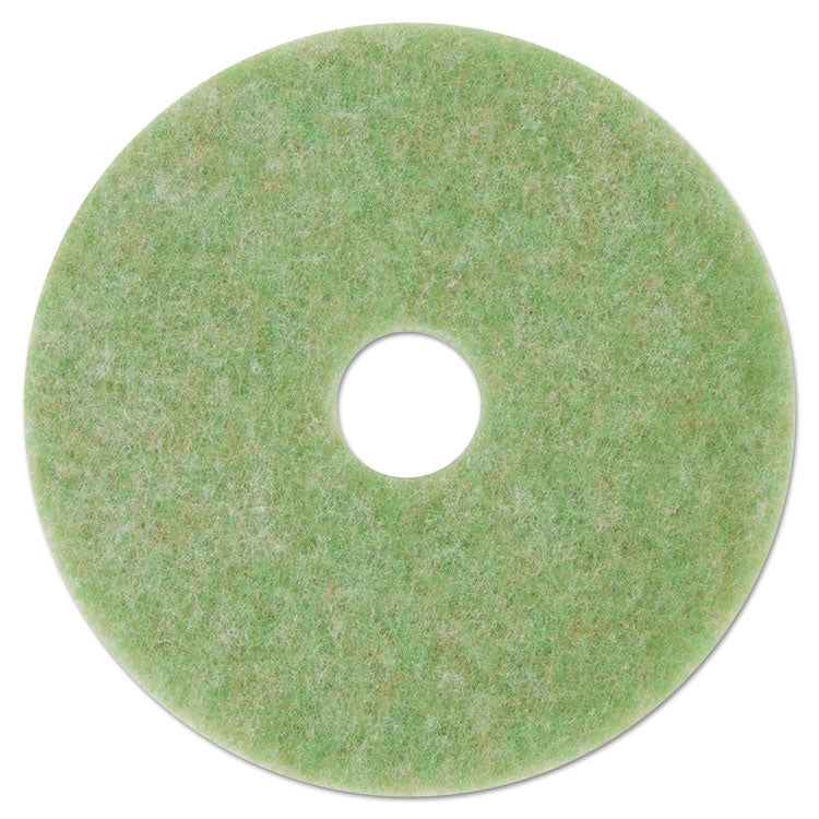 3M - Low-Speed TopLine Autoscrubber Floor Pads 5000, 13" Diameter, Green/Amber, 5/Carton