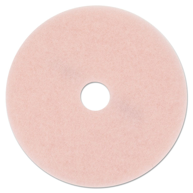 3M - Ultra High-Speed Eraser Floor Burnishing Pad 3600, 27" Diameter, Pink, 5/Carton