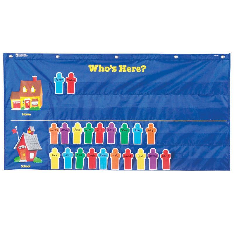 LEARNING RESOURCES - Attendance Pocket Chart