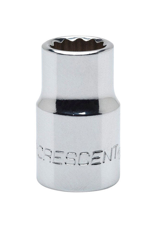 CRESCENT - Crescent 12 mm X 3/8 in. drive Metric 12 Point Standard Socket 1 pc