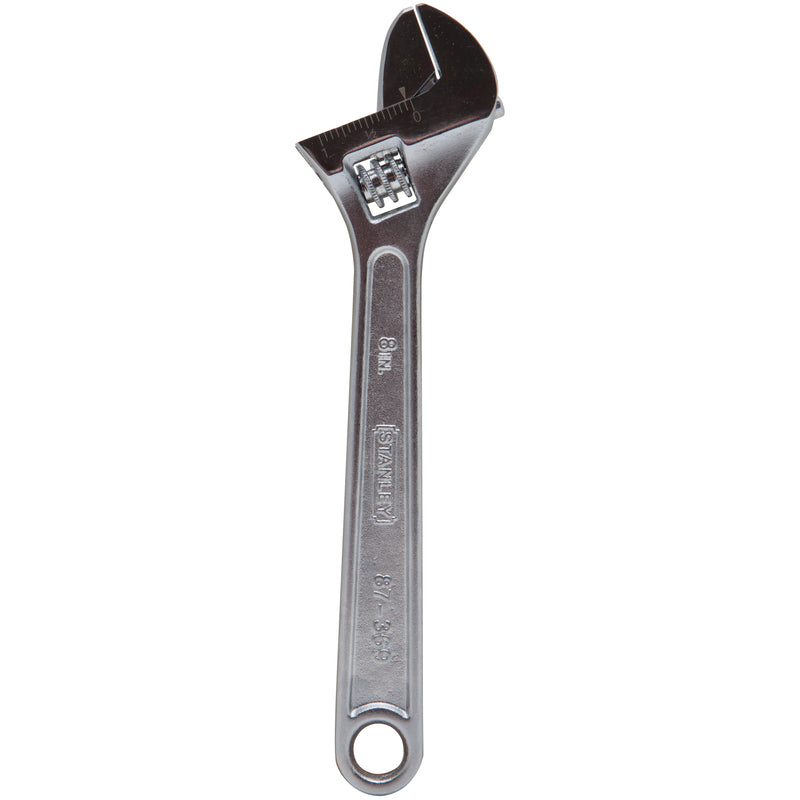 STANLEY - Stanley Metric and SAE Adjustable Wrench 8 in. L 1 pc