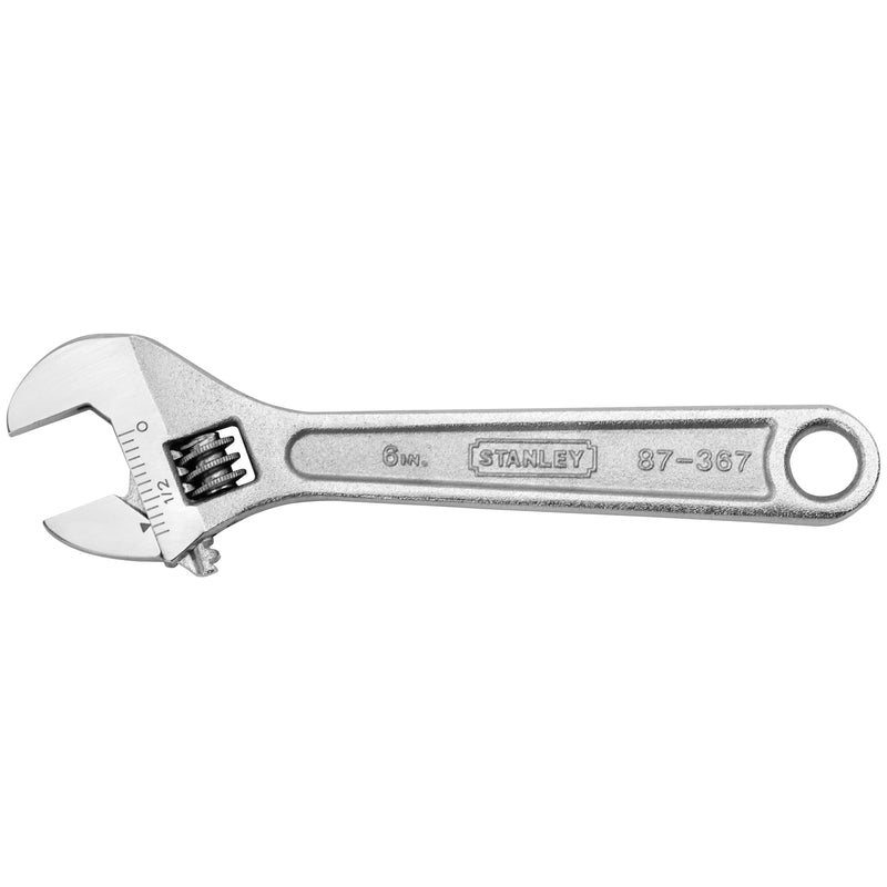 STANLEY - Stanley Metric and SAE Adjustable Wrench 6 in. L 1 pc