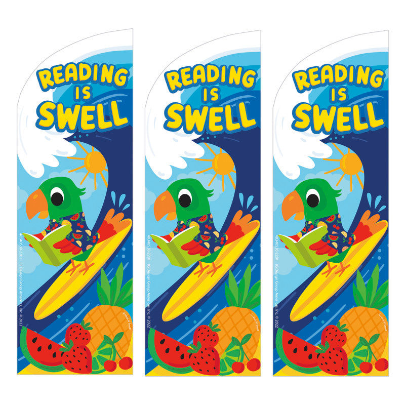 EUREKA - Reading Is Swell Fruit Punch Scented Bookmarks, 24 Per Pack, 3 Packs