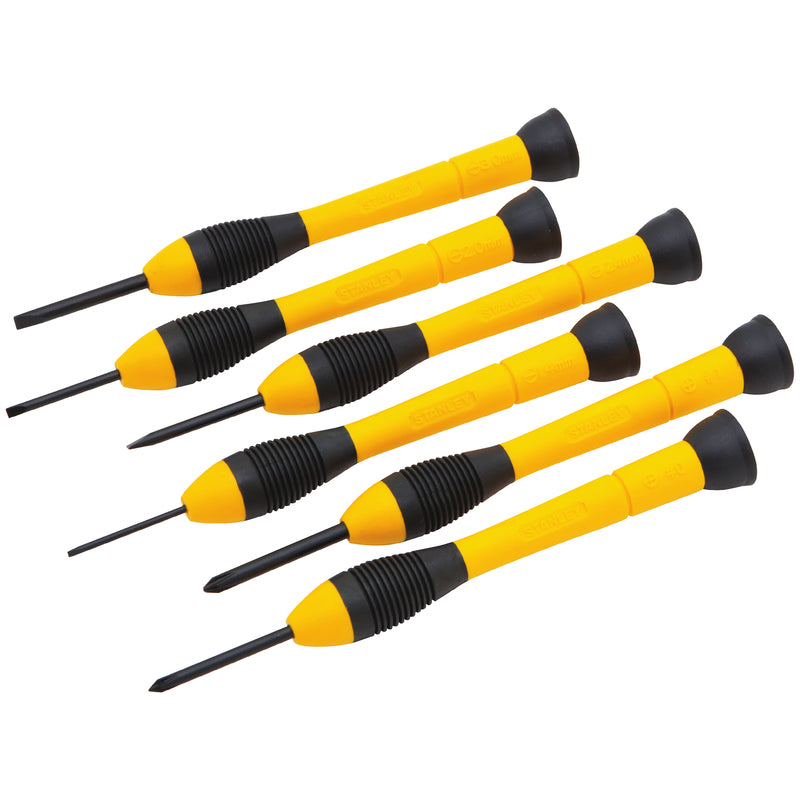 STANLEY - Stanley Multi-Bit Mini Screwdriver Assorted in. 6 pc