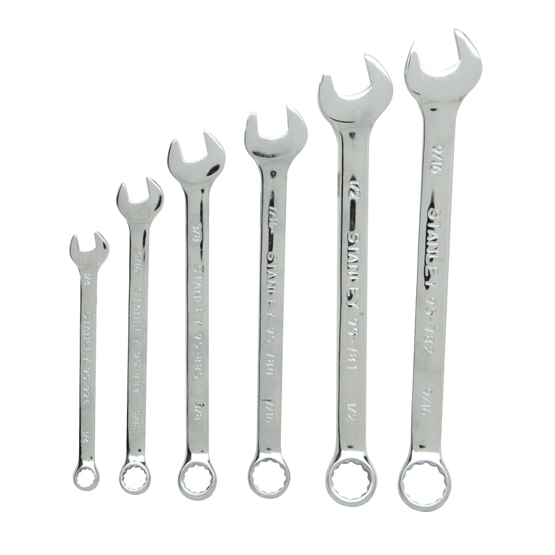 STANLEY - Stanley SAE Wrench Set Assorted in. L 6 pc