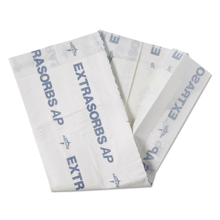 Medline - Extrasorbs Air-Permeable Disposable DryPads, 30" x 36", White, 5 Pads/Pack