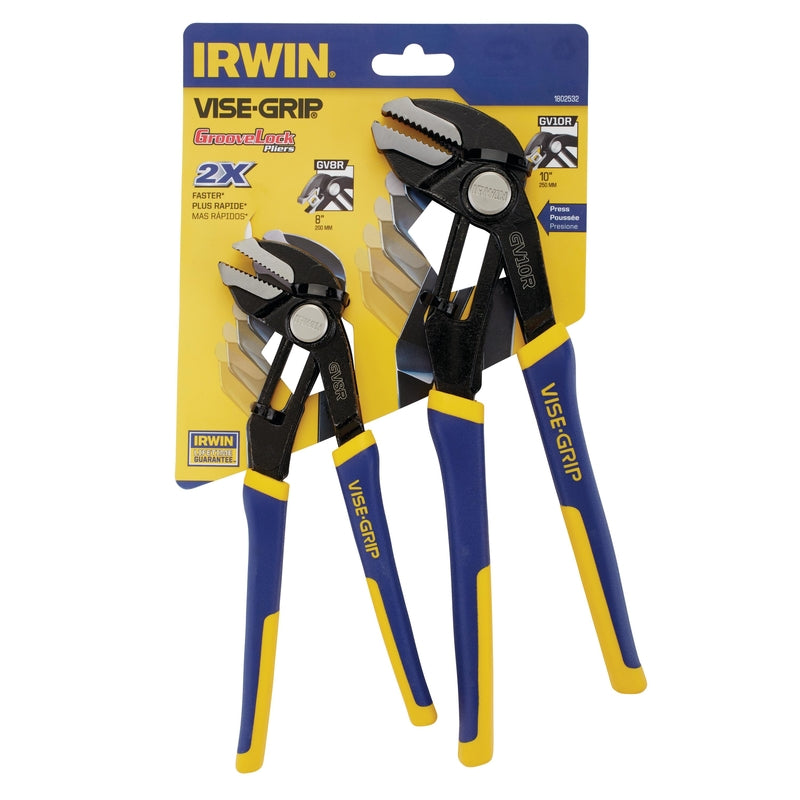 VISE-GRIP - Irwin Vise-Grip 8 & 10 in. Alloy Steel Tongue and Groove Pliers Set [1802532]