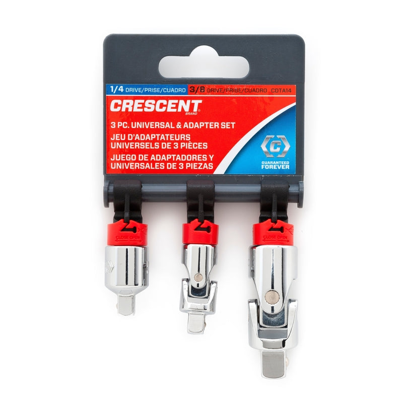 CRESCENT - Crescent 1/4 and 3/8 in. drive Socket Accessory Set 3 pc