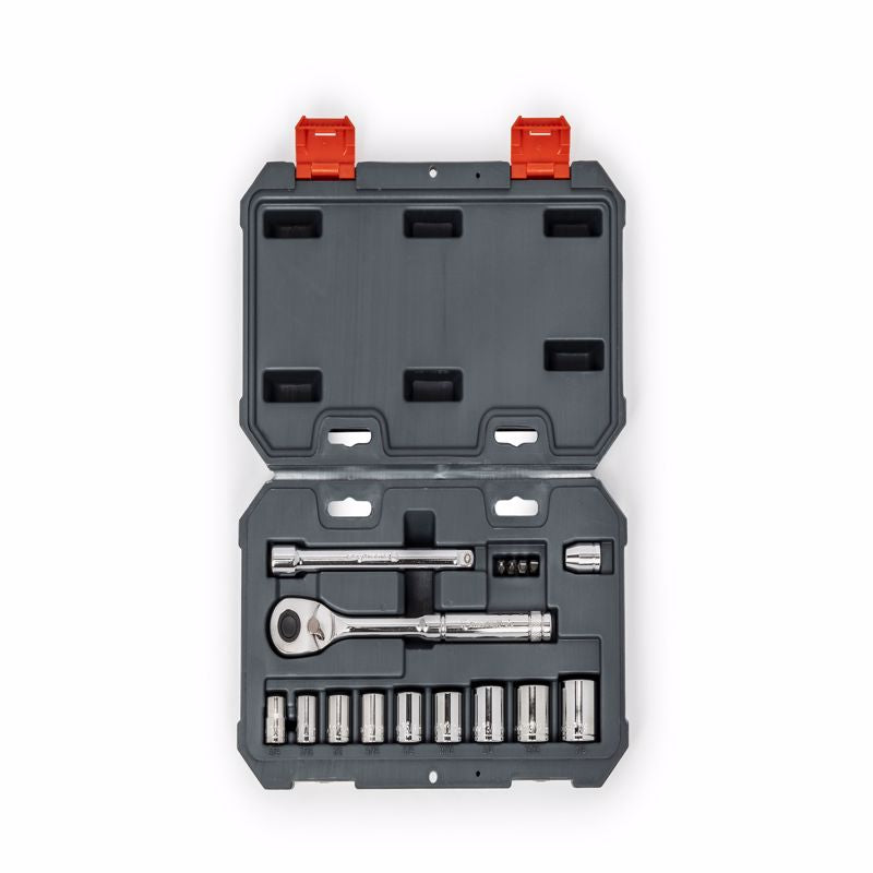 CRESCENT - Crescent 3/8 in. drive SAE 12 Point Mechanic's Tool Set 16 pc