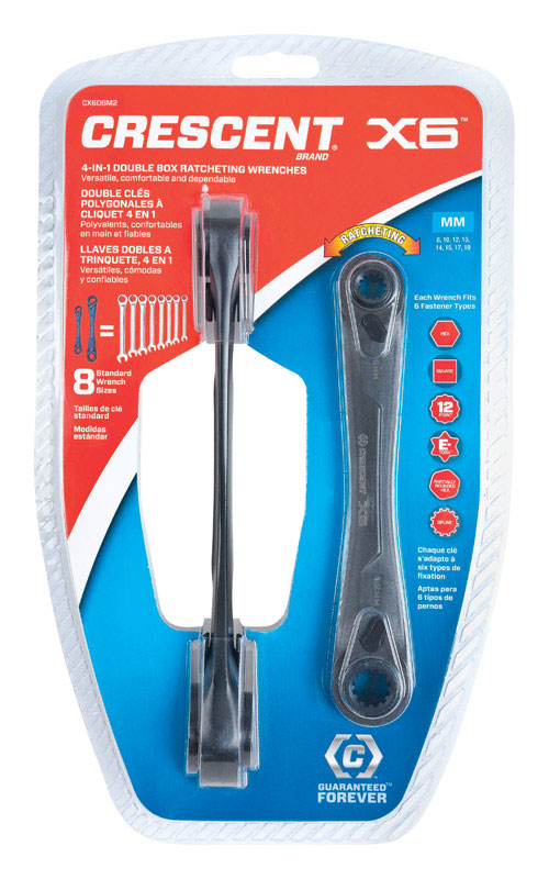 CRESCENT - Crescent 12 Point Metric Wrench Set 6.5 and 8.25 in. L 2 pk