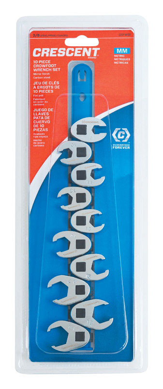 CRESCENT - Crescent Metric Crowfoot Wrench Set 10 pc