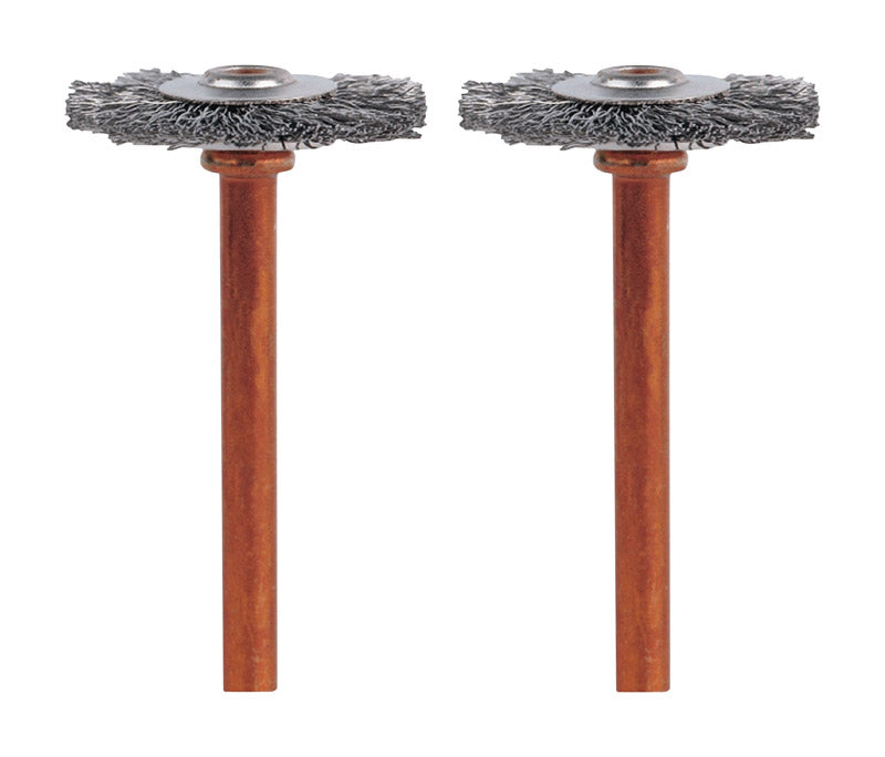 DREMEL - Dremel 3/4 in. X 2 in. L Stainless Steel Brush 2 pk