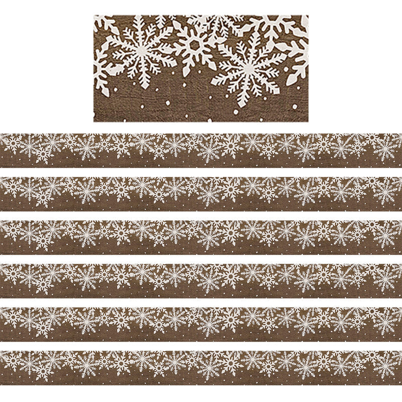 TEACHER CREATED RESOURCES - Home Sweet Classroom Winter Straight Border Trim, 35 Feet Per Pack, 6 Packs