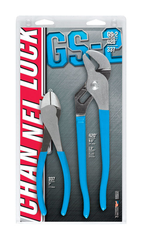 CHANNELLOCK - Channellock 2 pc Carbon Steel Pliers Set