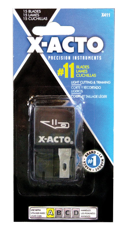 X-ACTO - X-Acto Carbon Steel Light Duty Blade Dispenser with Blades 15 pk