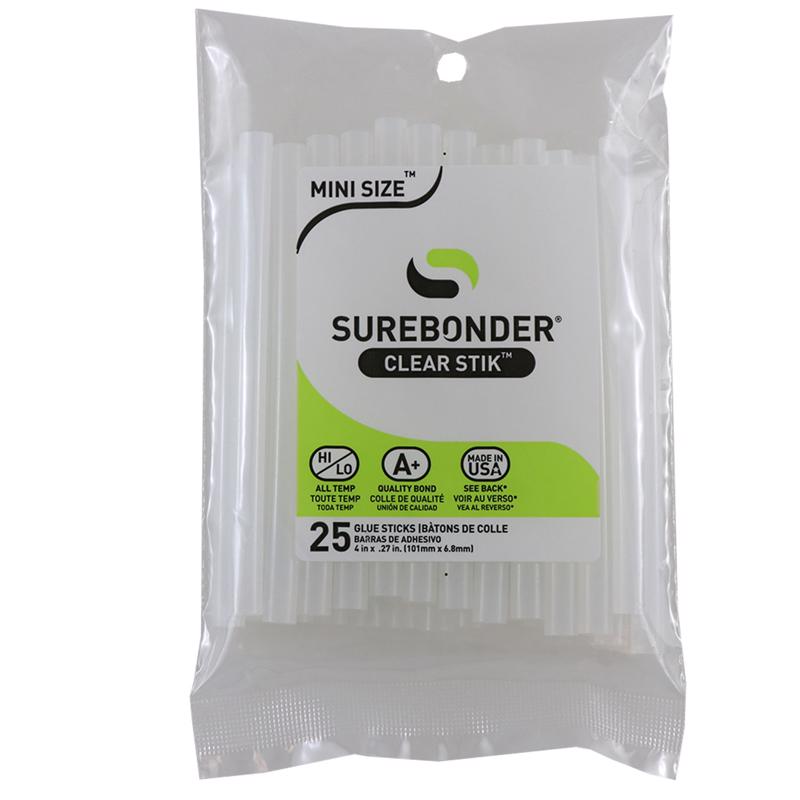 SUREBONDER - Surebonder .27 in. D X 4 in. L All Purpose Mini Glue Sticks Clear 25 pk - Case of 5