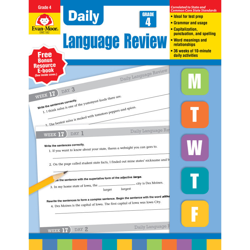 EVAN-MOOR - Daily Language Review Teacher's Edition, Grade 4