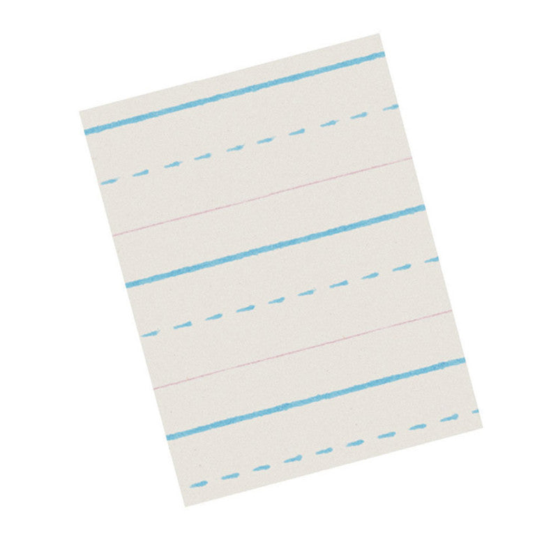ZANER-BLOSER - Newsprint Handwriting Paper, Dotted Midline, Grade 2, 1/2" x 1/4" x 1/4" Ruled Long, 10.5" x 8", 500 Sheets Per Pack, 3 Packs