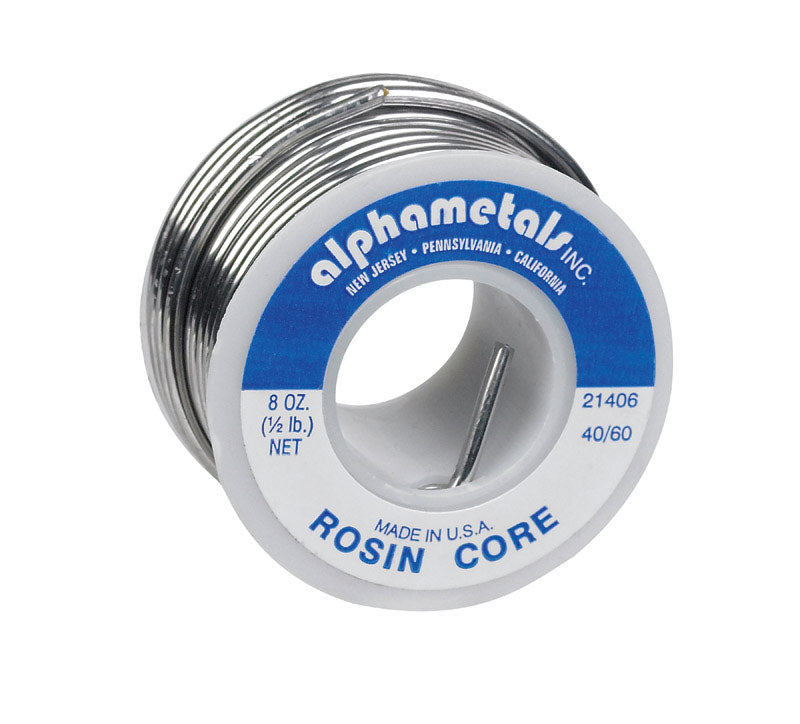 ALPHA FRY - Alpha Fry 8 oz Rosin Core Solder Wire 0.09 in. D Tin/Lead 40/60 1 pc