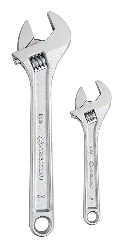 CRESCENT - Crescent Metric and SAE Adjustable Wrench Set 6 and 10 in. L 2 pc