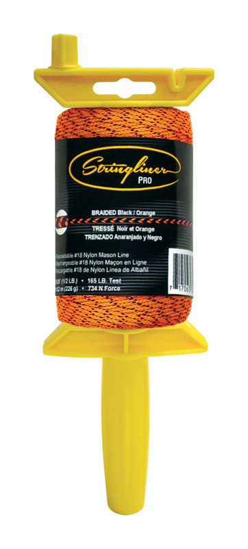 STRINGLINER - Stringliner Braided Mason Line and Reel 500 ft. Orange