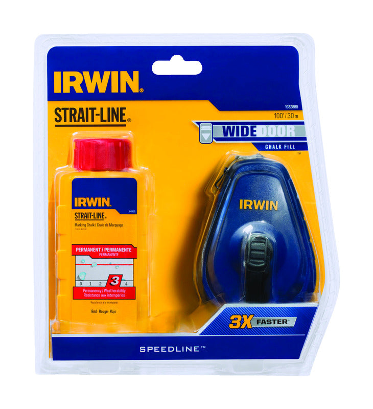 IRWIN - Irwin Strait-Line Red Chalk and Reel Set 100 ft. [IWHT48442RC]