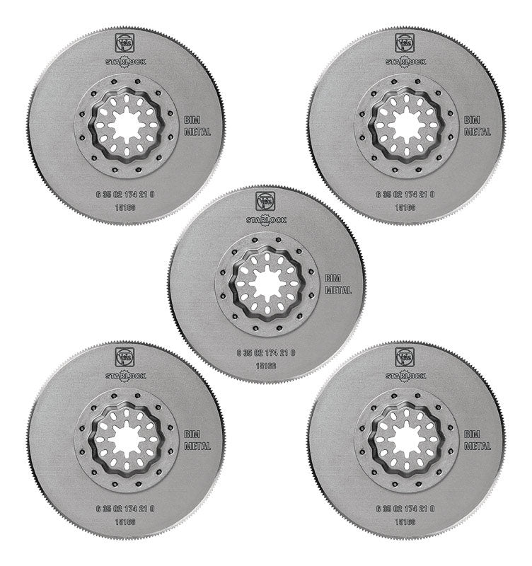 FEIN - Fein Starlock 3-3/8 in. X 3-3/8 in. L Bi-Metal Saw Blades 5 pk