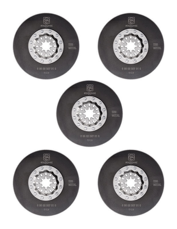 FEIN - Fein Starlock 3-3/8 in. X 3-3/8 in. L High Speed Steel Saw Blade 5 pk