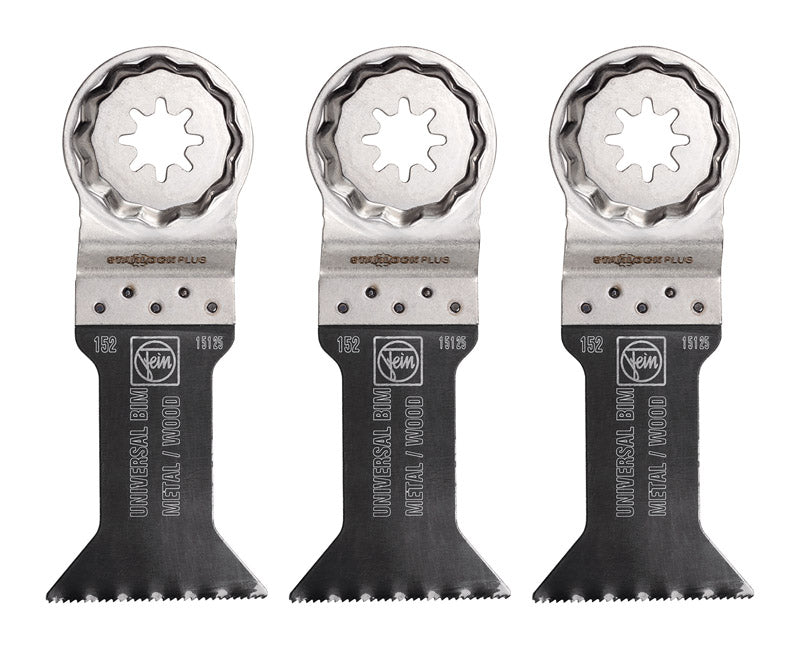 FEIN - Fein StarlockPlus 1-3/4 in. X 1-3/4 in. L Bi-Metal E-Cut Universal Saw Blade 3 pk