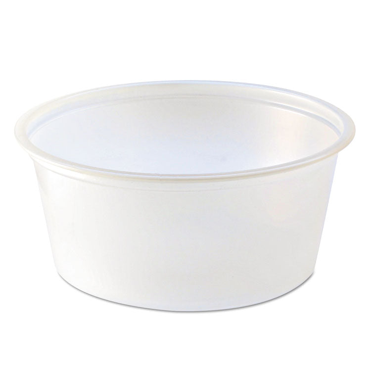 Fabri-Kal - Portion Cups, 3.25 oz, Translucent, 125/Sleeve, 20 Sleeve/Carton