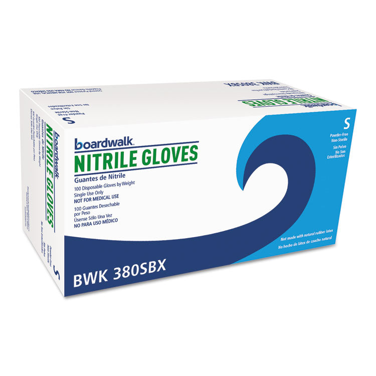 Boardwalk - Disposable General-Purpose Nitrile Gloves, Small, Blue, 4 mil, 1000/Carton