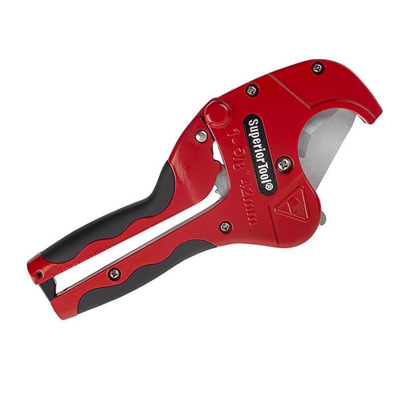 SUPERIOR TOOL - Superior Tool 1-5/8 in. Ratcheting Pipe Cutter 10 in. L Black/Red 1 pc