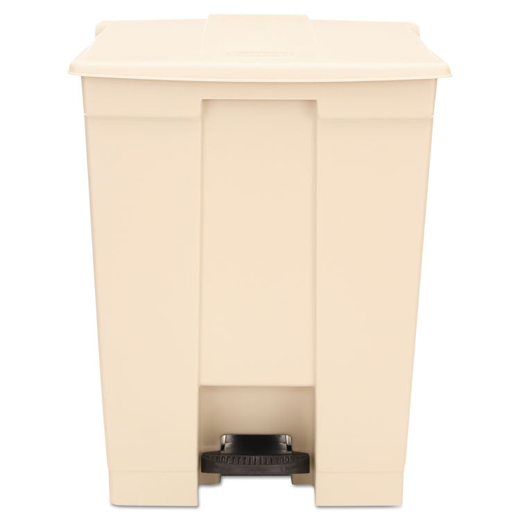 Rubbermaid Commercial - Step-On Receptacle, 18 gal, Polyethylene, Beige