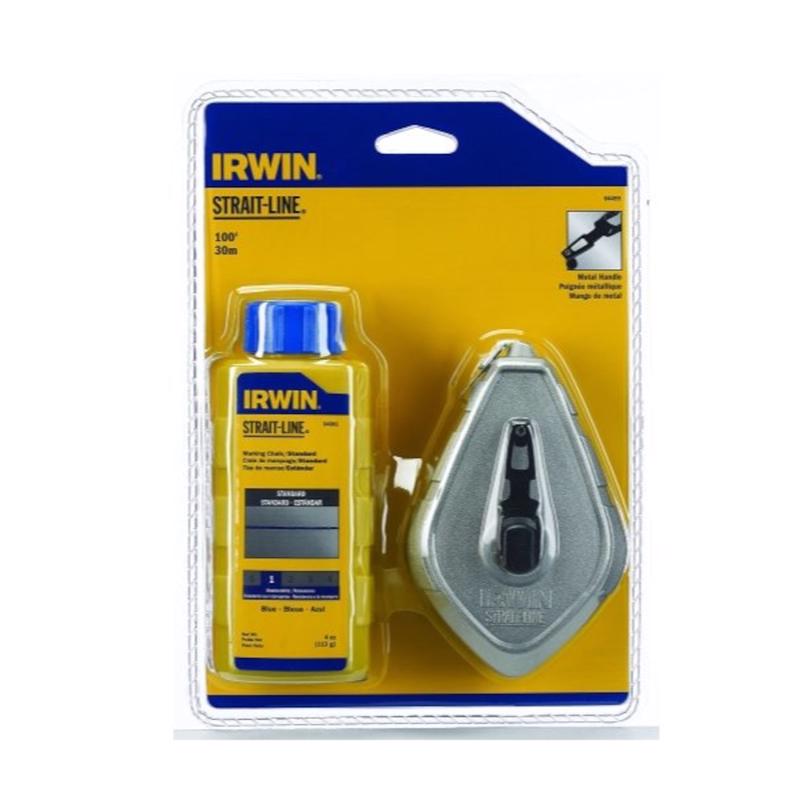 IRWIN - Irwin Strait-Line 4 oz Blue Classic Chalk and Reel Set 100 ft.