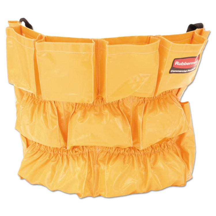 Rubbermaid Commercial - Brute Caddy Bag, 12 Compartments, Yellow