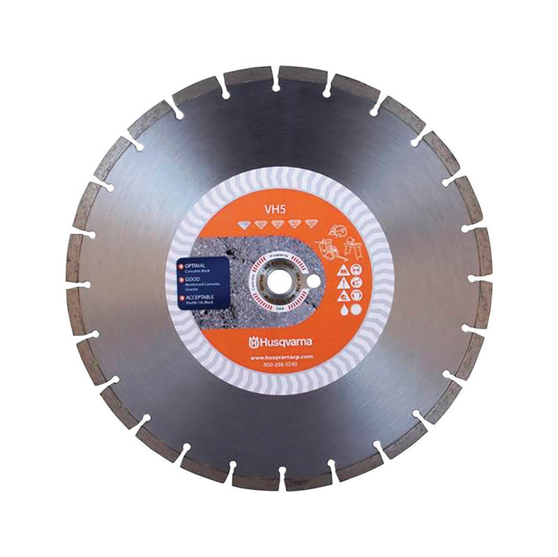 HUSQVARNA - Husqvarna Tacti-Cut 14 in. D X 1 in./20 mm mm VH5 Diamond Segmented Rim Diamond Saw Blade 1 pk