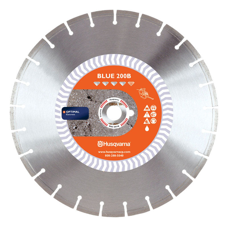 HUSQVARNA - Husqvarna 18 in. D X 1 in. Blue 200B Diamond Diamond Saw Blade