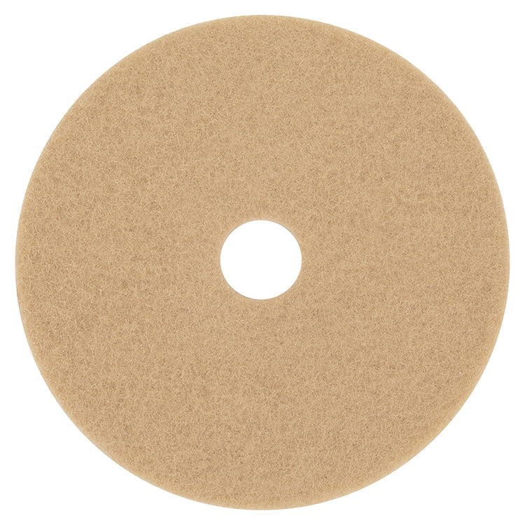 3M - Ultra High-Speed Floor Burnishing Pads 3400, 20" Diameter, Tan, 5/Carton