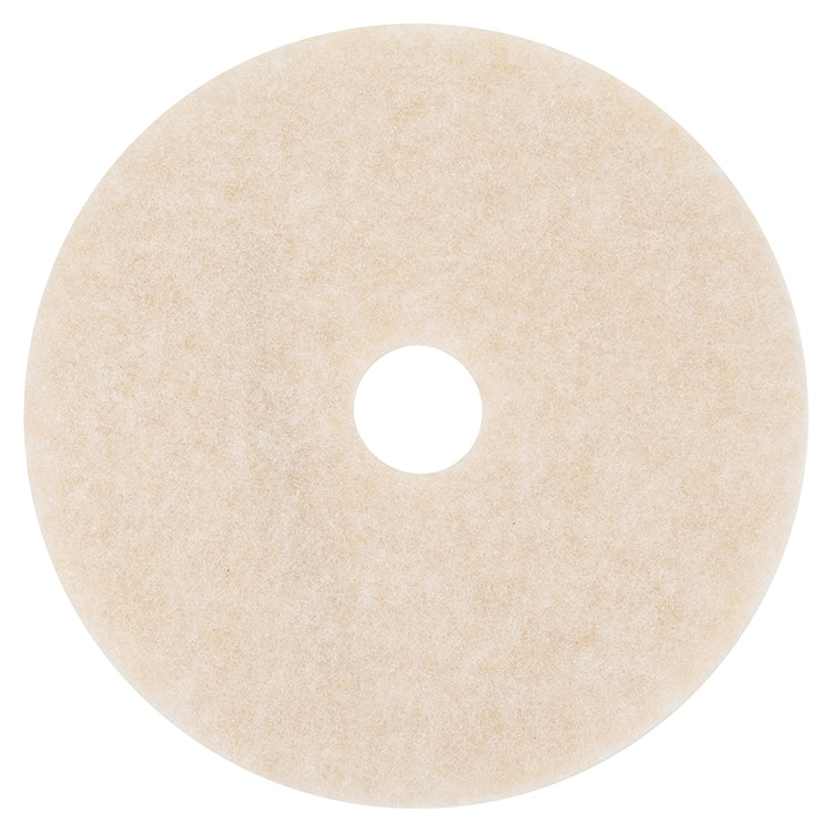 3M - Ultra High-Speed TopLine Floor Burnishing Pads 3200, 20" Diameter, White/Amber, 5/Carton