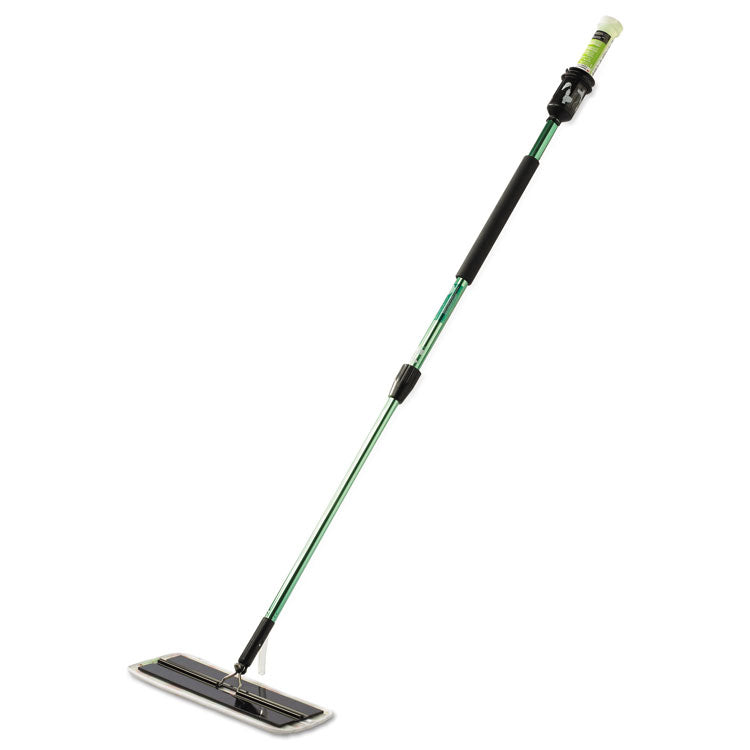 3M - Easy Scrub Flat Mop Tool, 16 x 5 Head, 38" to 59.5" Green Aluminum Handle