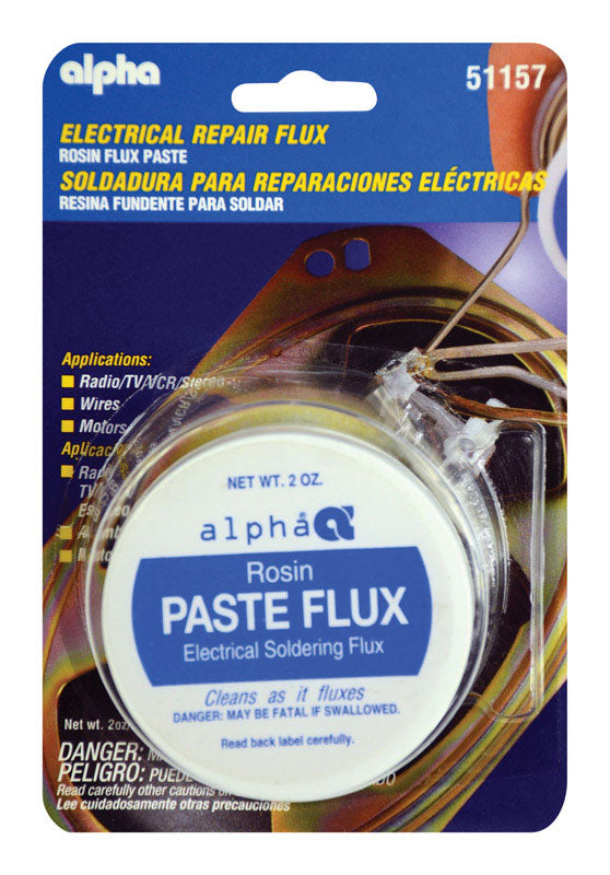ALPHA METALS - Alpha Metals 2 oz Lead-Free Rosin Core Flux Paste 1 pc