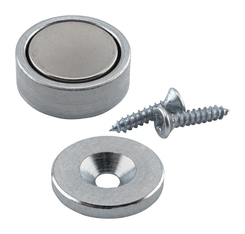 MASTER MAGNETICS - Magnet Source .25 in. L X .625 in. W Silver Super Latch Magnets 16 lb. pull 2 pc