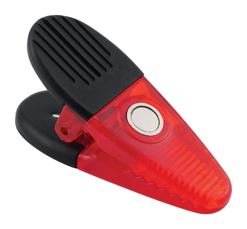 MAGNET SOURCE - Magnet Source 1-5/8 in. L X 1-1/4 in. W Red Magnetic Clips 2 pc