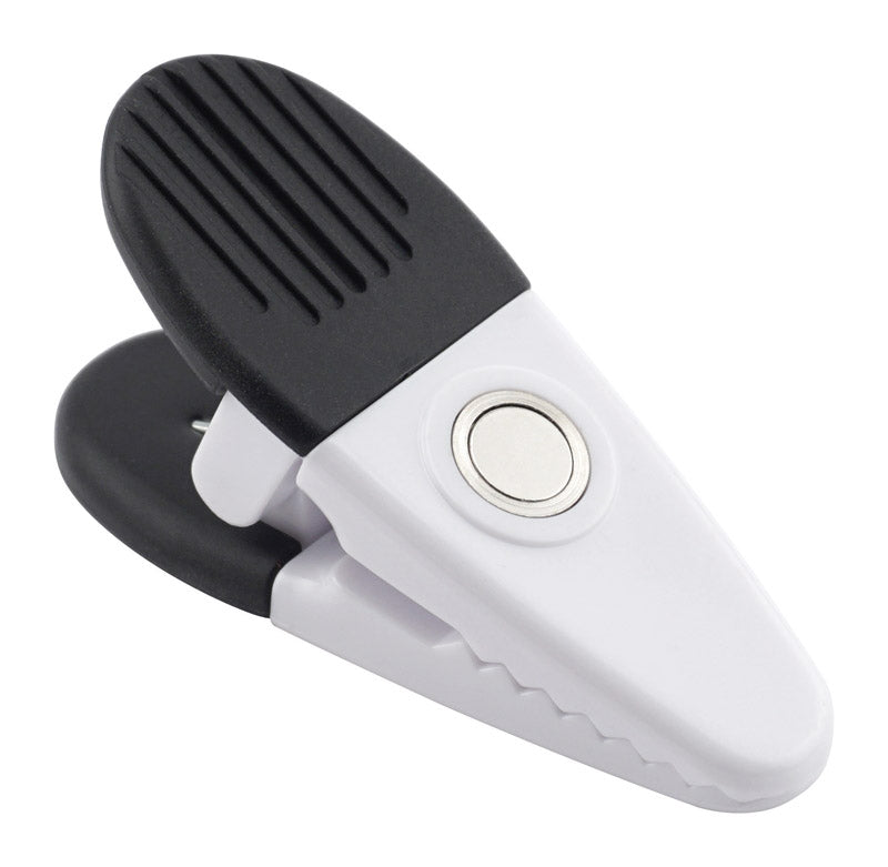 MAGNET SOURCE - Magnet Source 3.5 in. L X 1.25 in. W Black/White Magnetic Clips 2 pc