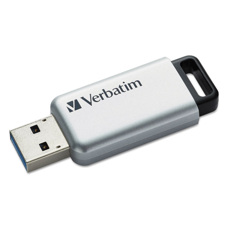 Verbatim - Store 'n' Go Secure Pro USB Flash Drive with AES 256 Encryption, 32 GB, Silver