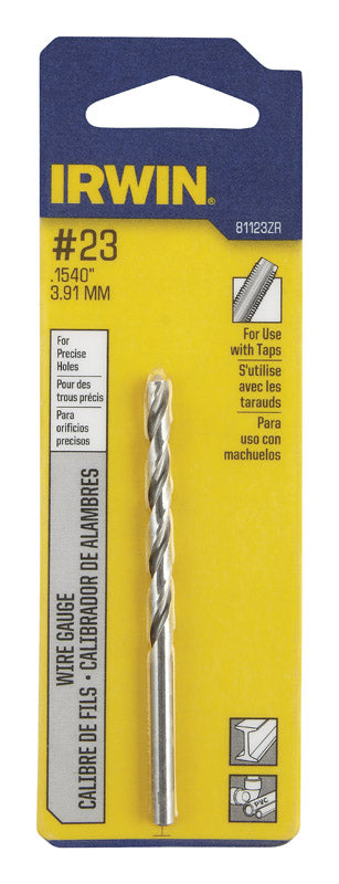 IRWIN - Irwin #23 X 3-1/8 in. L High Speed Steel Wire Gauge Bit Straight Shank 1 pc