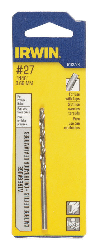 IRWIN - Irwin #27 X 3 in. L High Speed Steel Wire Gauge Bit Straight Shank 1 pc