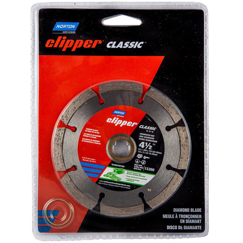 NORTON - Norton Clipper 4-1/2 in. D X 5/8 and 7/8 in. Diamond Segmented Rim Blade 1 pc