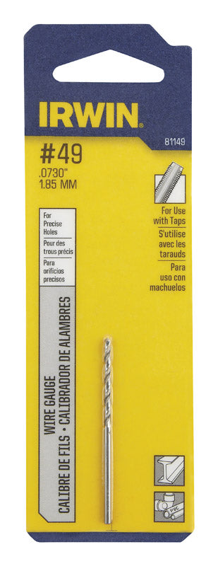 IRWIN - Irwin #49 X 2 in. L High Speed Steel Wire Gauge Bit Straight Shank 1 pc