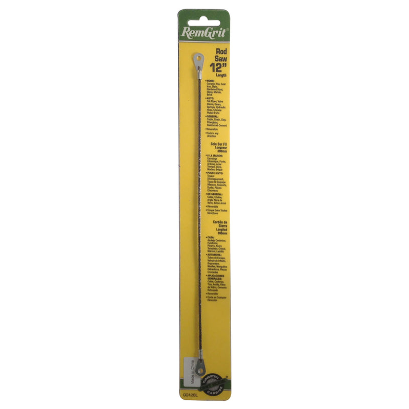 REMGRIT - RemGrit 12 in. Carbide Grit Rod Saw Blade 1 pk